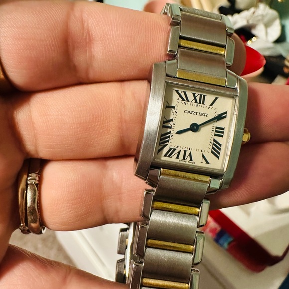 Two tone Cartier tank Francaise ladies - Picture 6 of 6